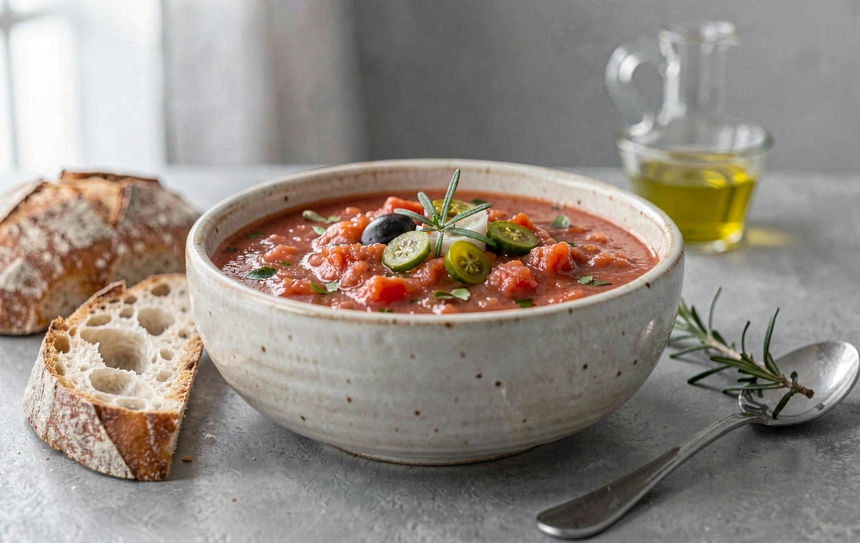 Presentación culinaria minimalista