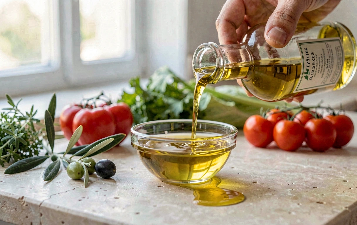 Textura de aceite de oliva premium